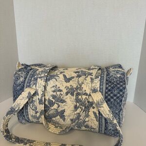 Vera Bradley Blue Toile Duffel Bag